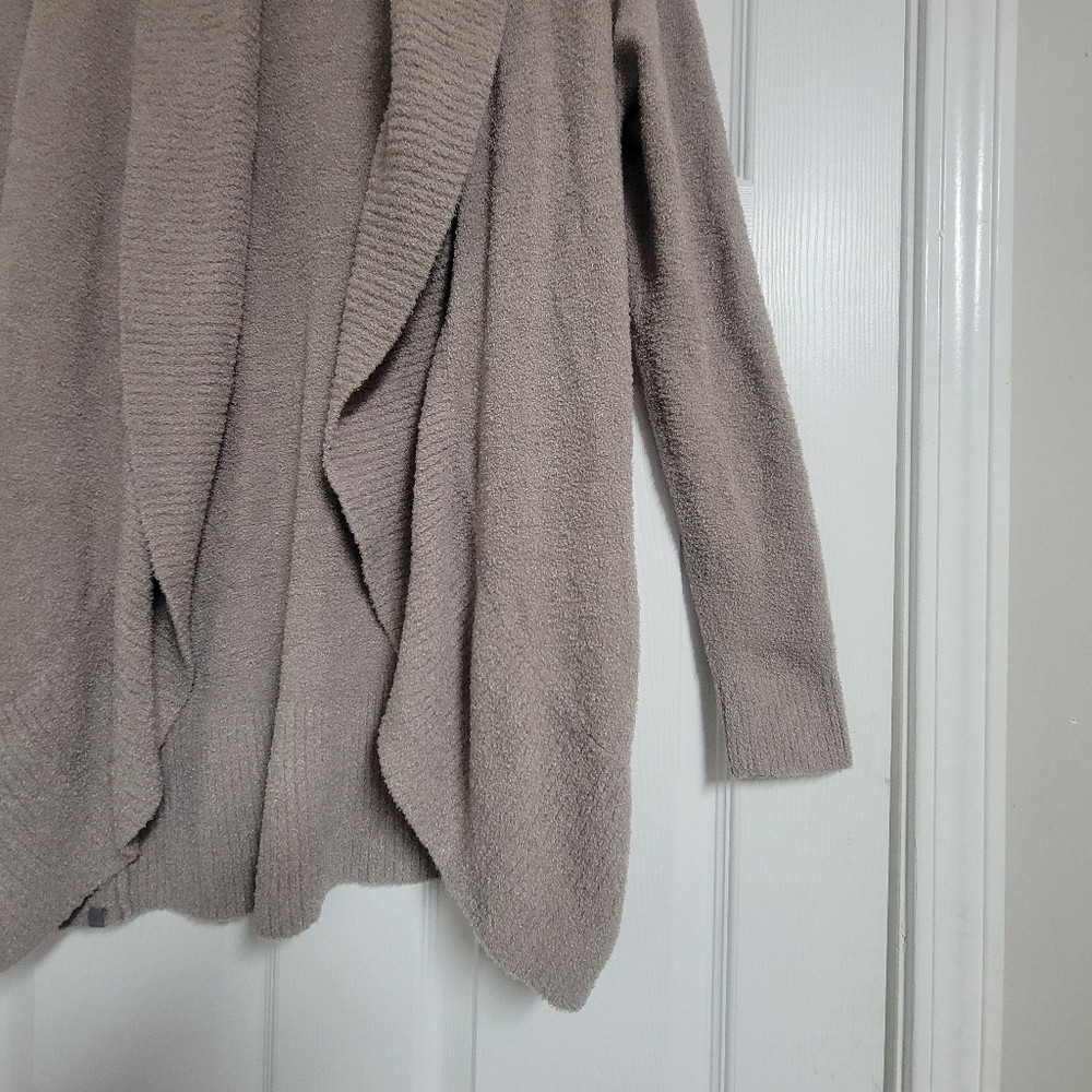 Barefoot Dreams Cozy Chic Lite Circle Cardi In Taupe Size Medium. - Picture 11 of 14